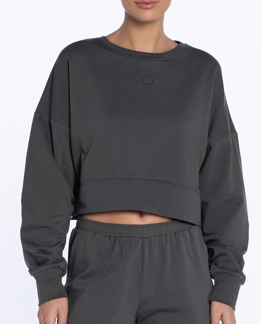 Camisola de mulher oversize em algodão elástico