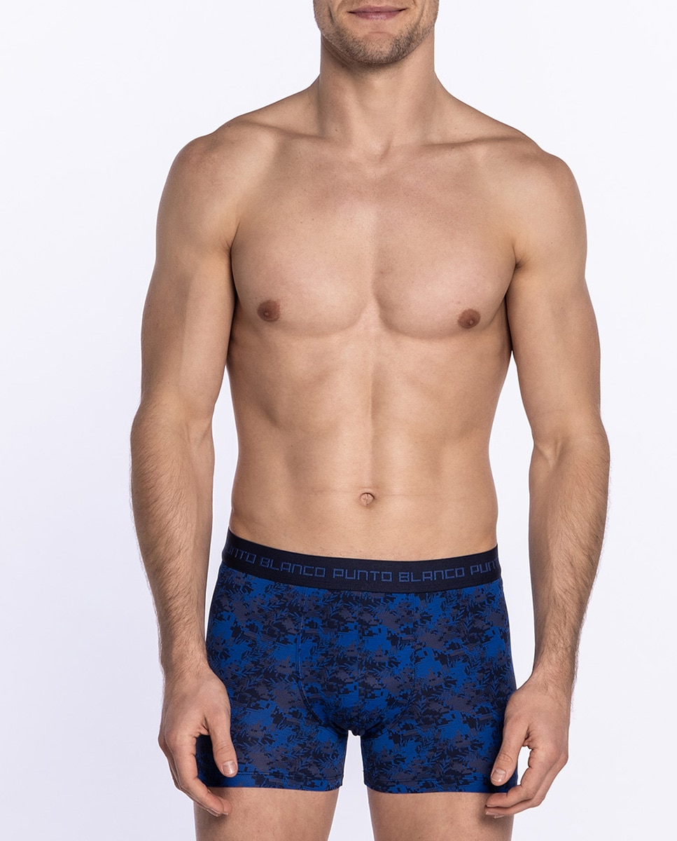 Boxers de Malha Azul-1