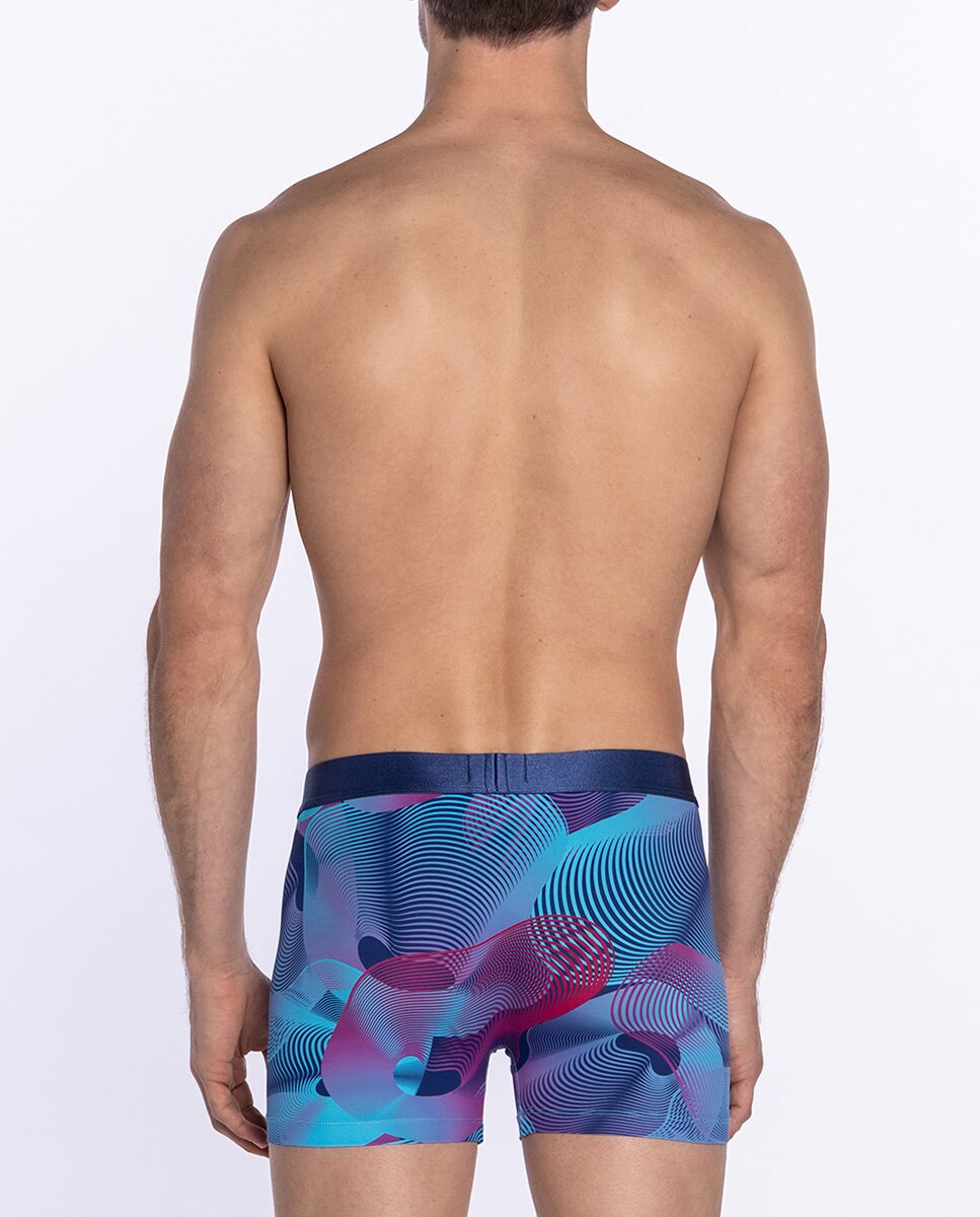 Boxers de Malha Azul/Magenta-2