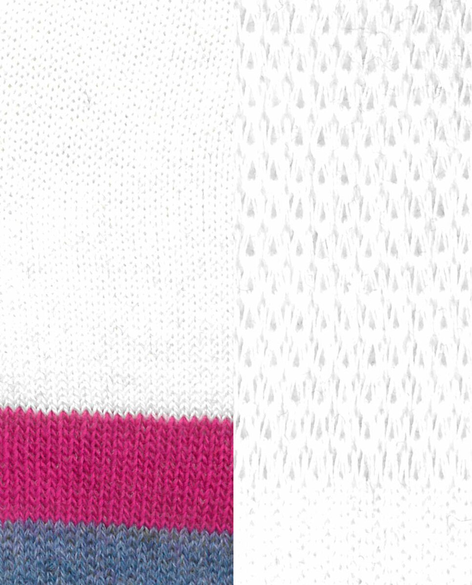 Pack de 2 Pares de Meias Desportivas Semi-lisas Branco-4