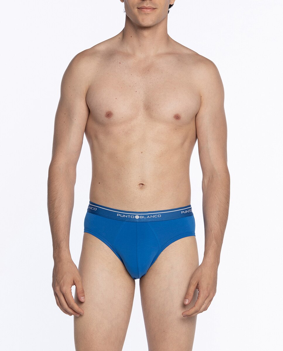 Pack 3 Slips Azul / Branco-3