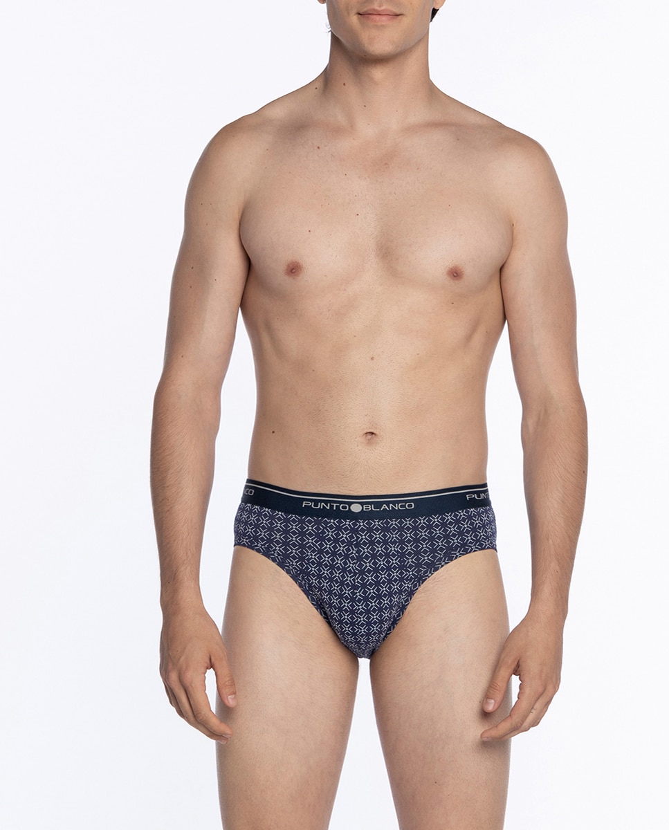 Pack 3 Slips Azul / Branco-1