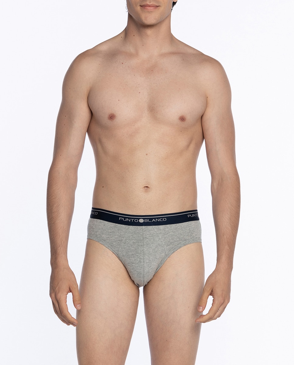 Pack 3 Slips Azul / Branco-3