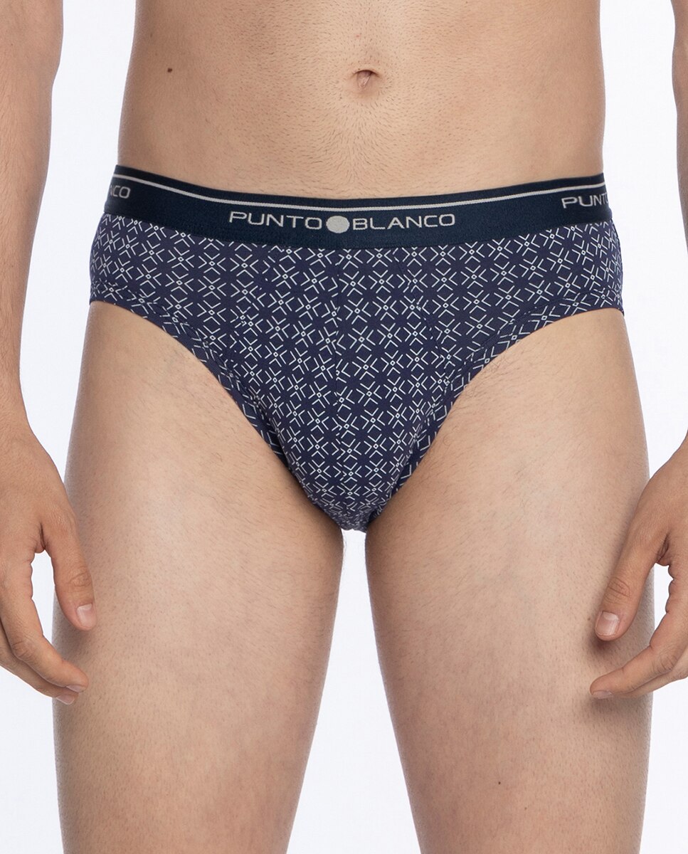 Pack 3 Slips Azul / Branco-5