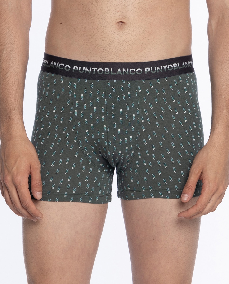 Pack de 2 Boxérs de Malha Verde-escuro-4