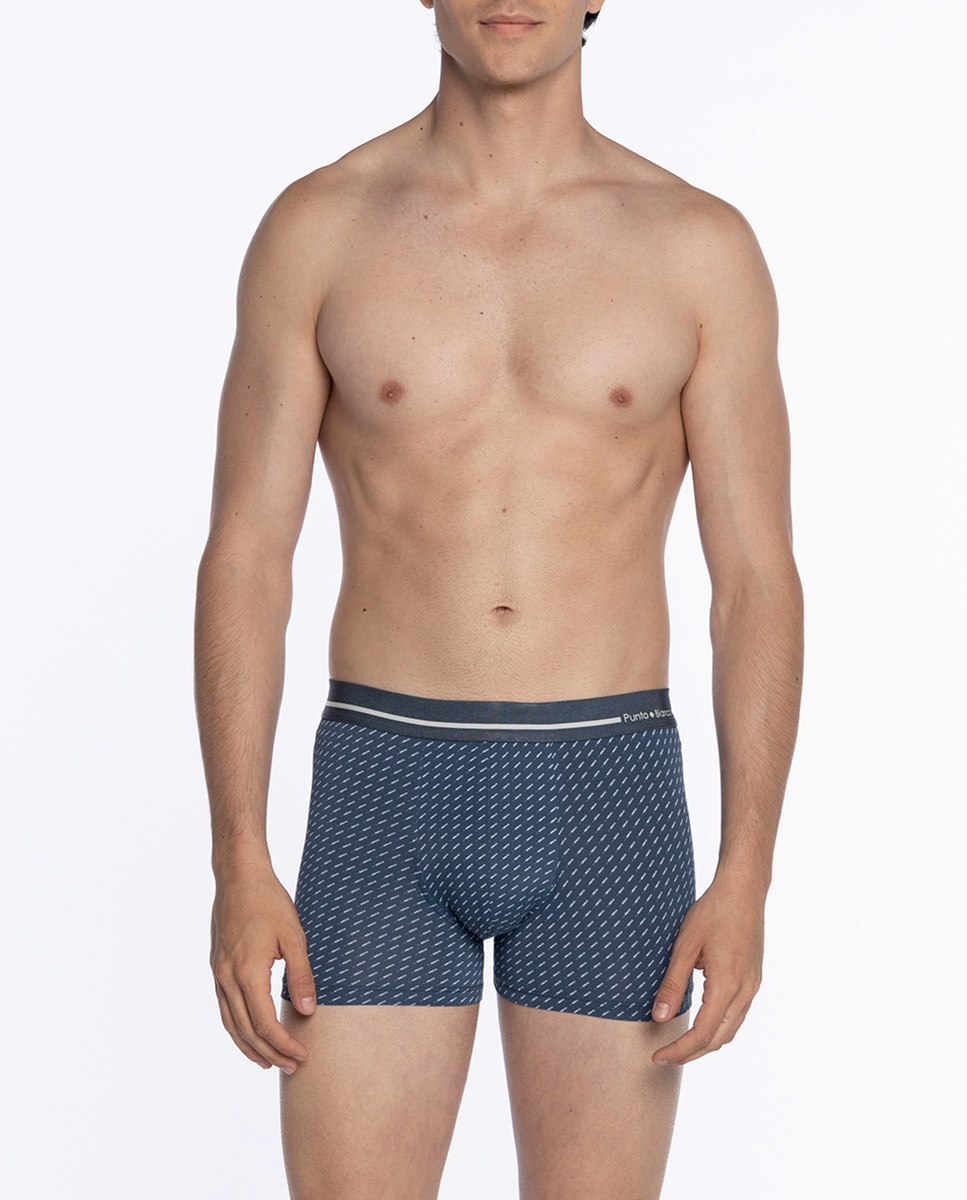 Boxers de Malha Azul-marinho-1