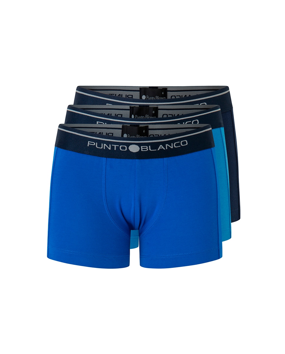 Pack de 3 Boxers Infantil com Logo na Cintura Multicolor-1