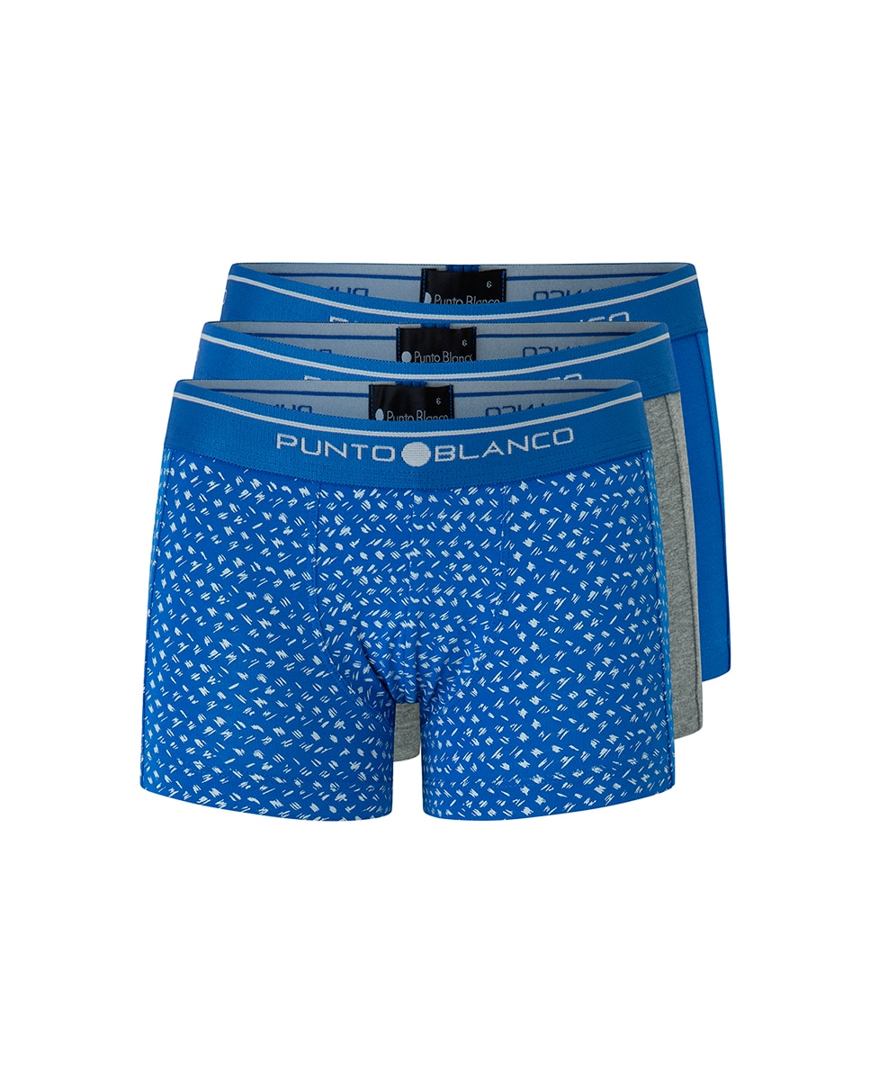 Pack de 3 Boxers Infantil com Logo na Cintura Punto Blanco Multicolor-1