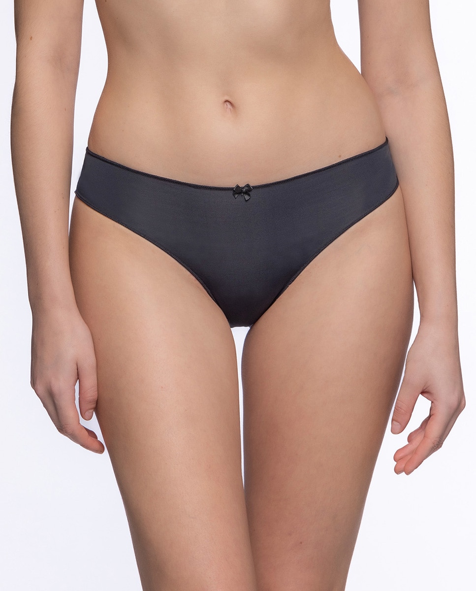 Pack de 3 Cuecas Bikini de Microfibra Preto / Branco-5