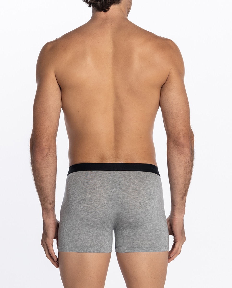 Boxers de Malha Cinzento-2