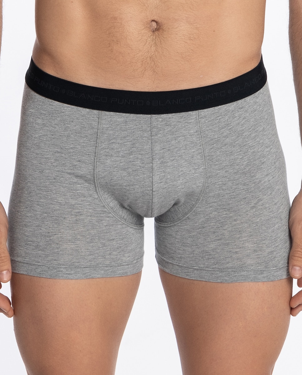 Boxers de Malha Cinzento-3