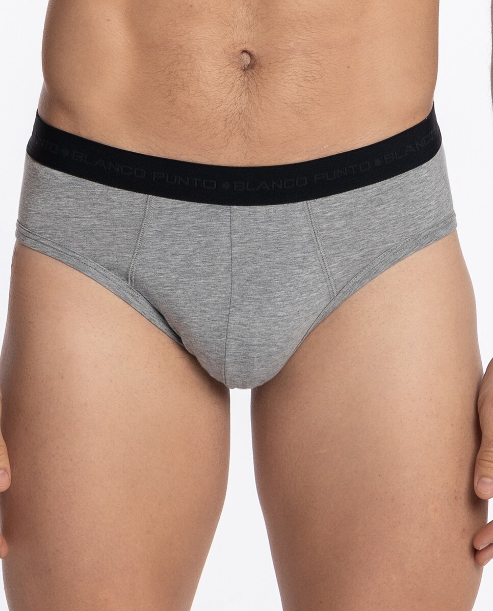 Slip de Malha Cinzento-3