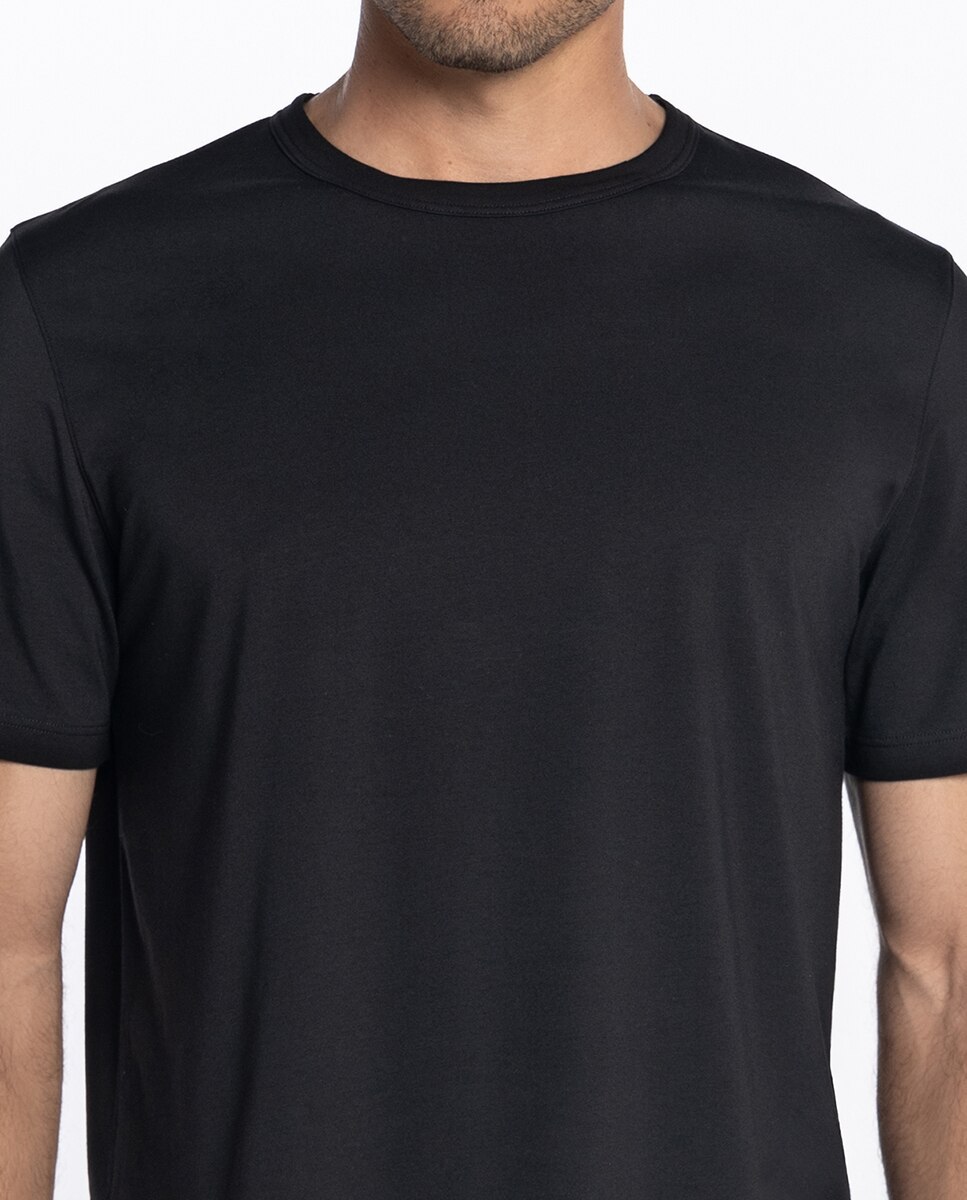 T-shirt de Manga Curta Preto-3