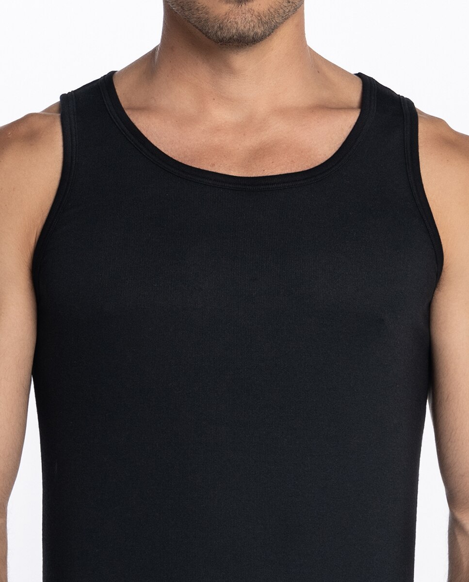 T-shirt de Alças Preto-3