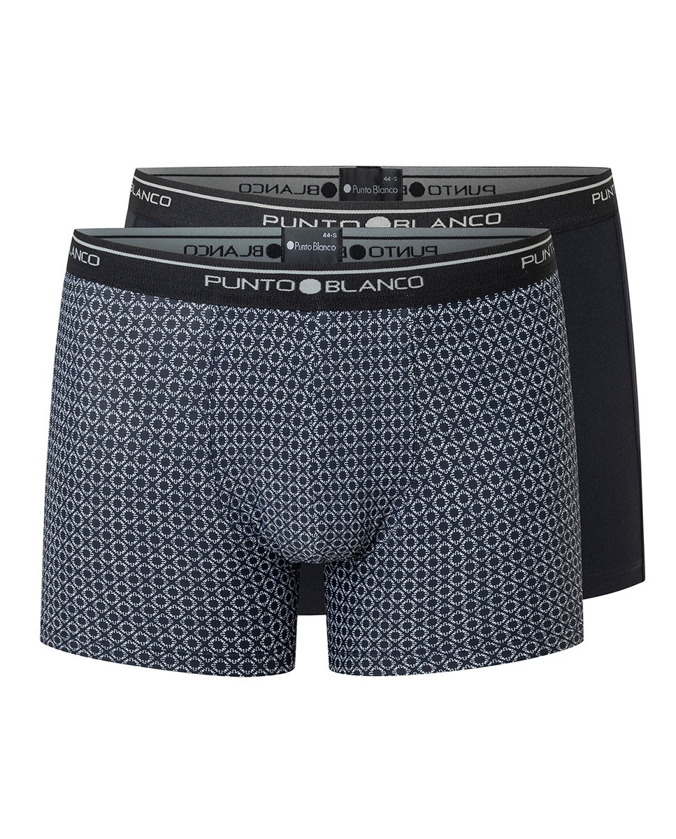Pack de 2 Boxérs de Malha Preto / Branco-5