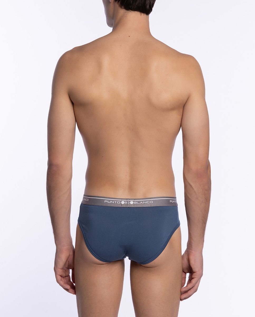 Pack de 3 Slips Azul-4