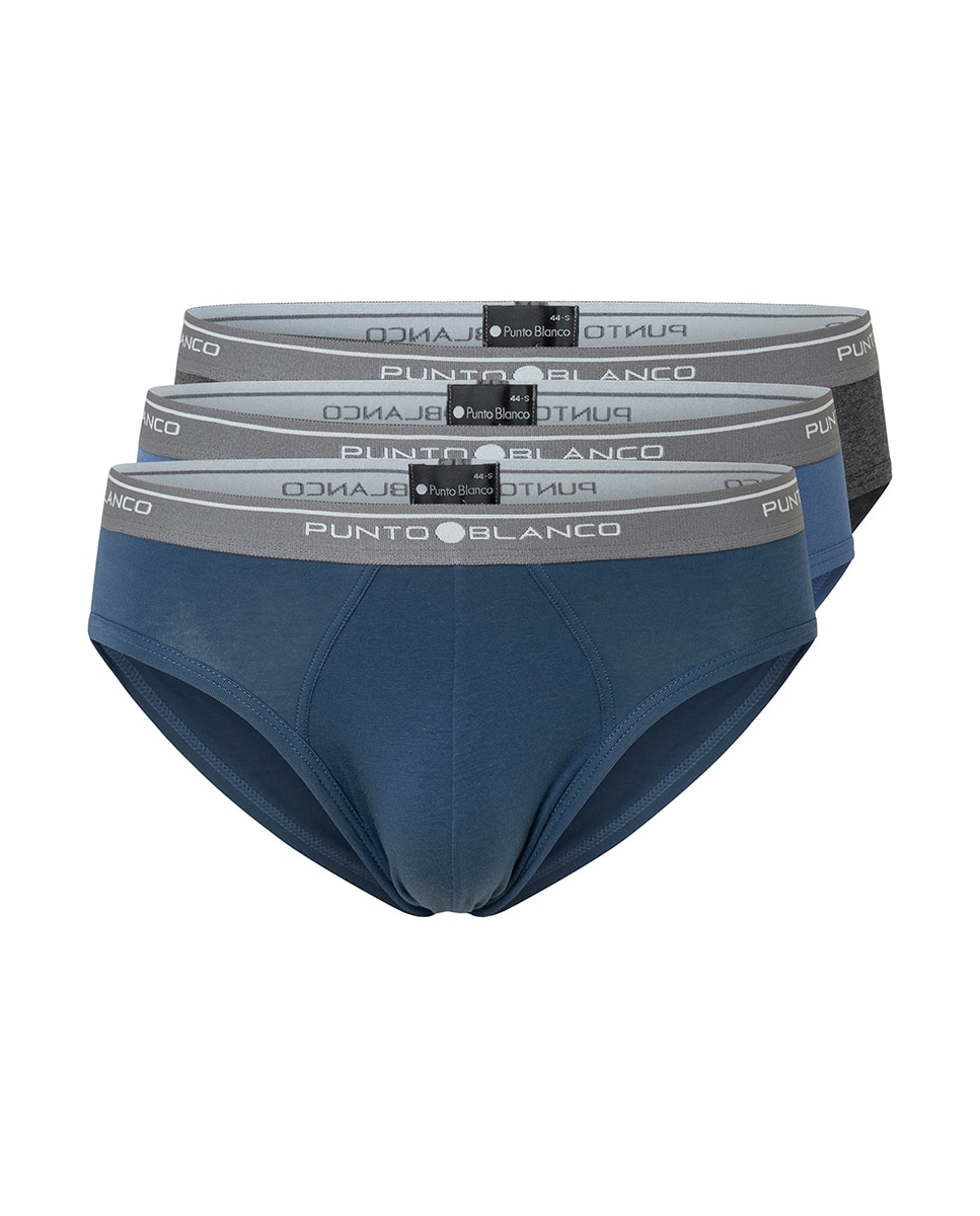 Pack de 3 Slips Azul-6