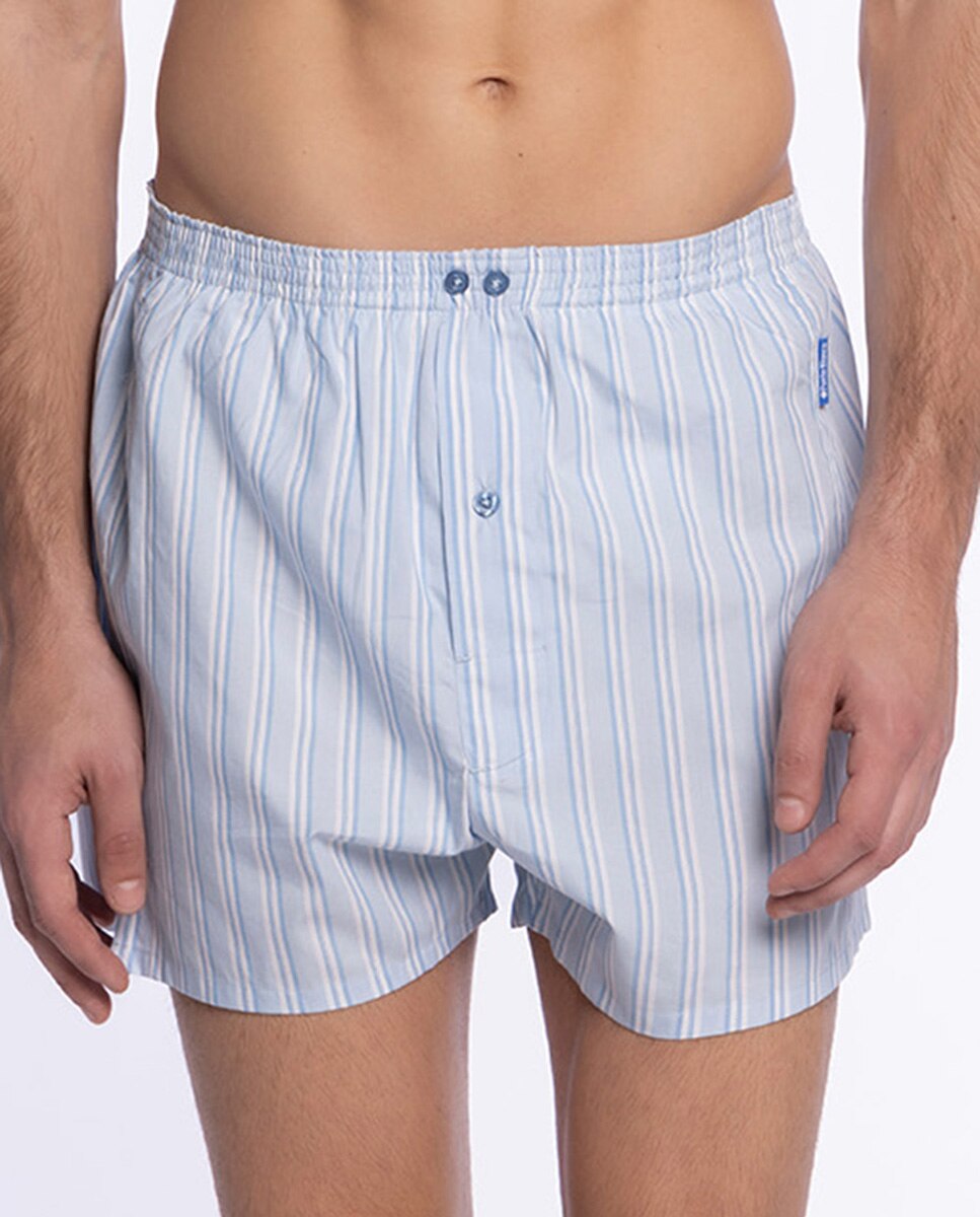 Boxers de Tecido Azul-celeste-3