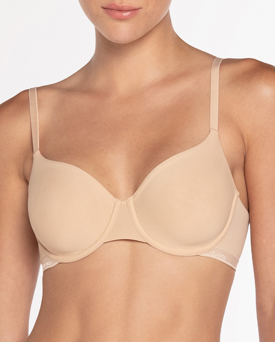 Soutien de Microfibra sem Foam e com Aro Bege-3