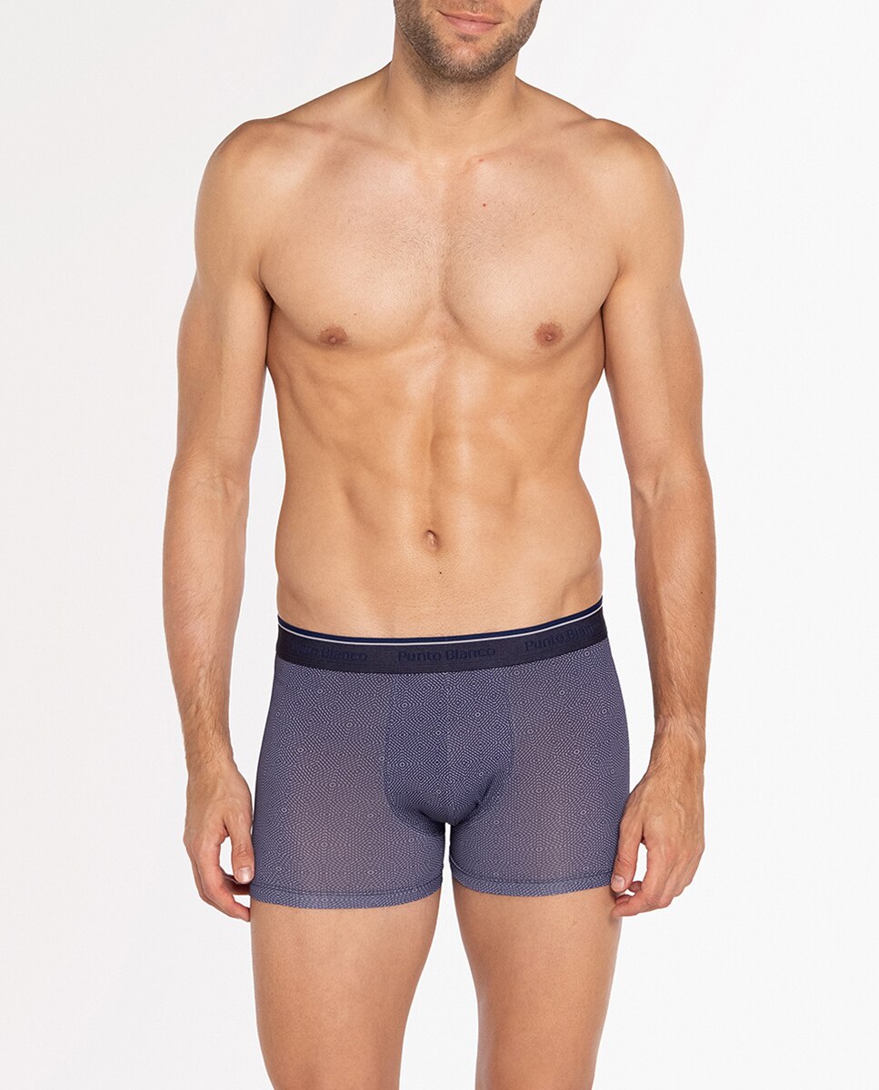 Boxers de Malha Azul-marinho-1