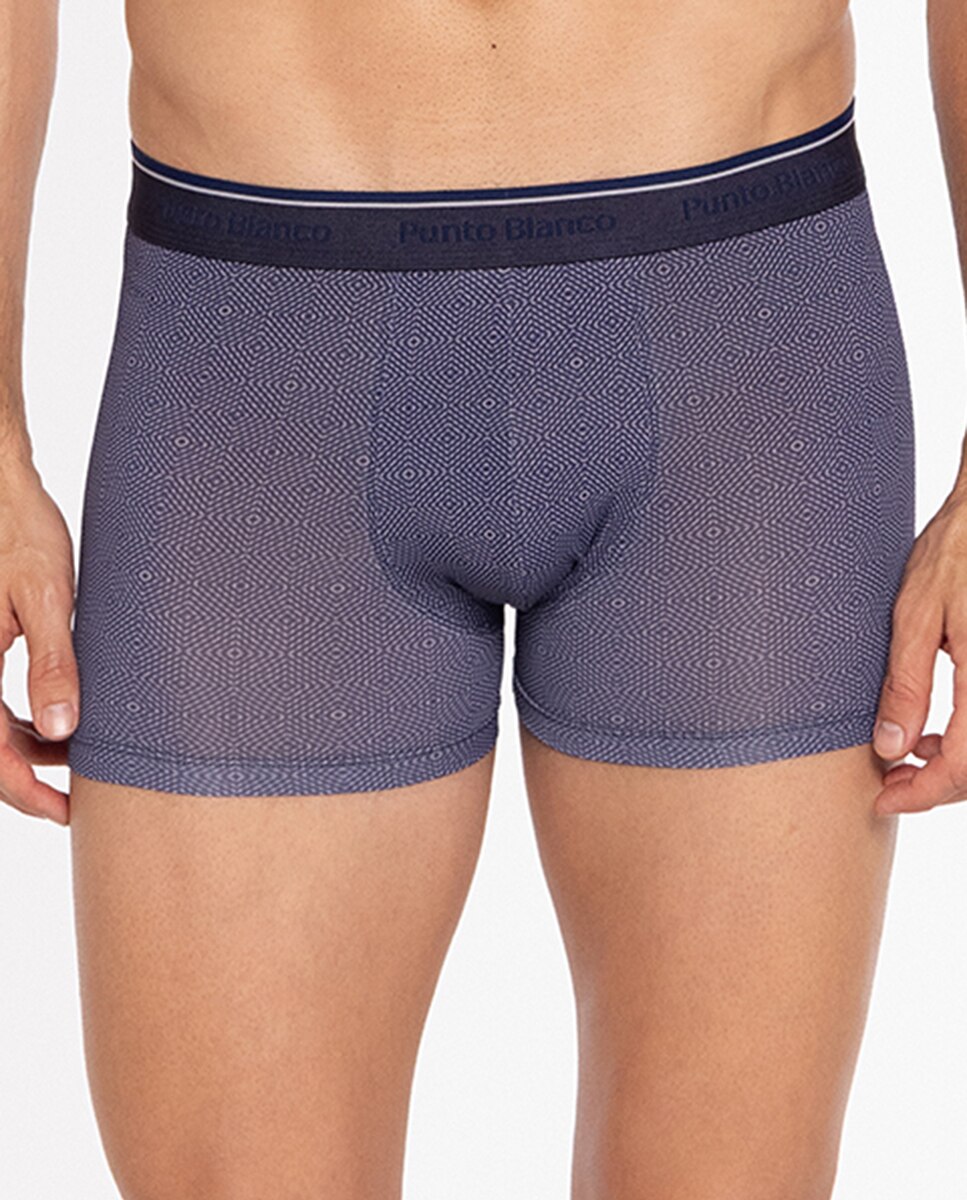 Boxers de Malha Azul-marinho-3