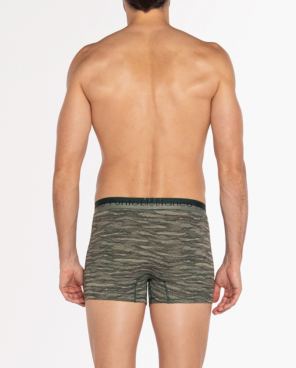 Pack de 2 Boxérs de Malha Verde-militar-3