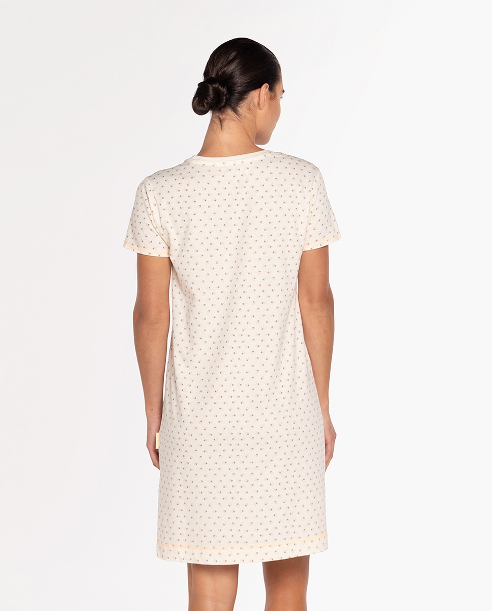 Robe Comprido de Algodão Elástico Cru-2