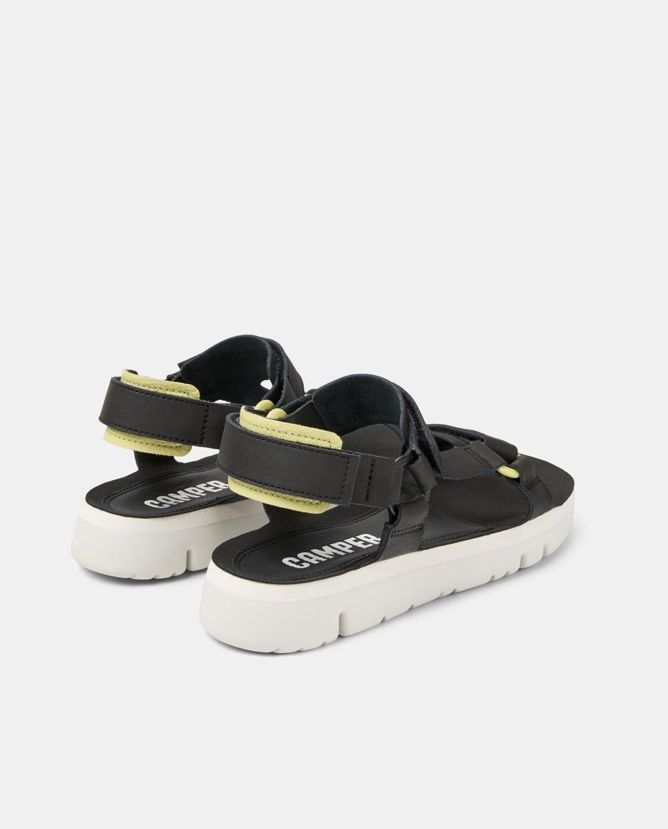 Sandálias Oruga com Velcro Preto-3