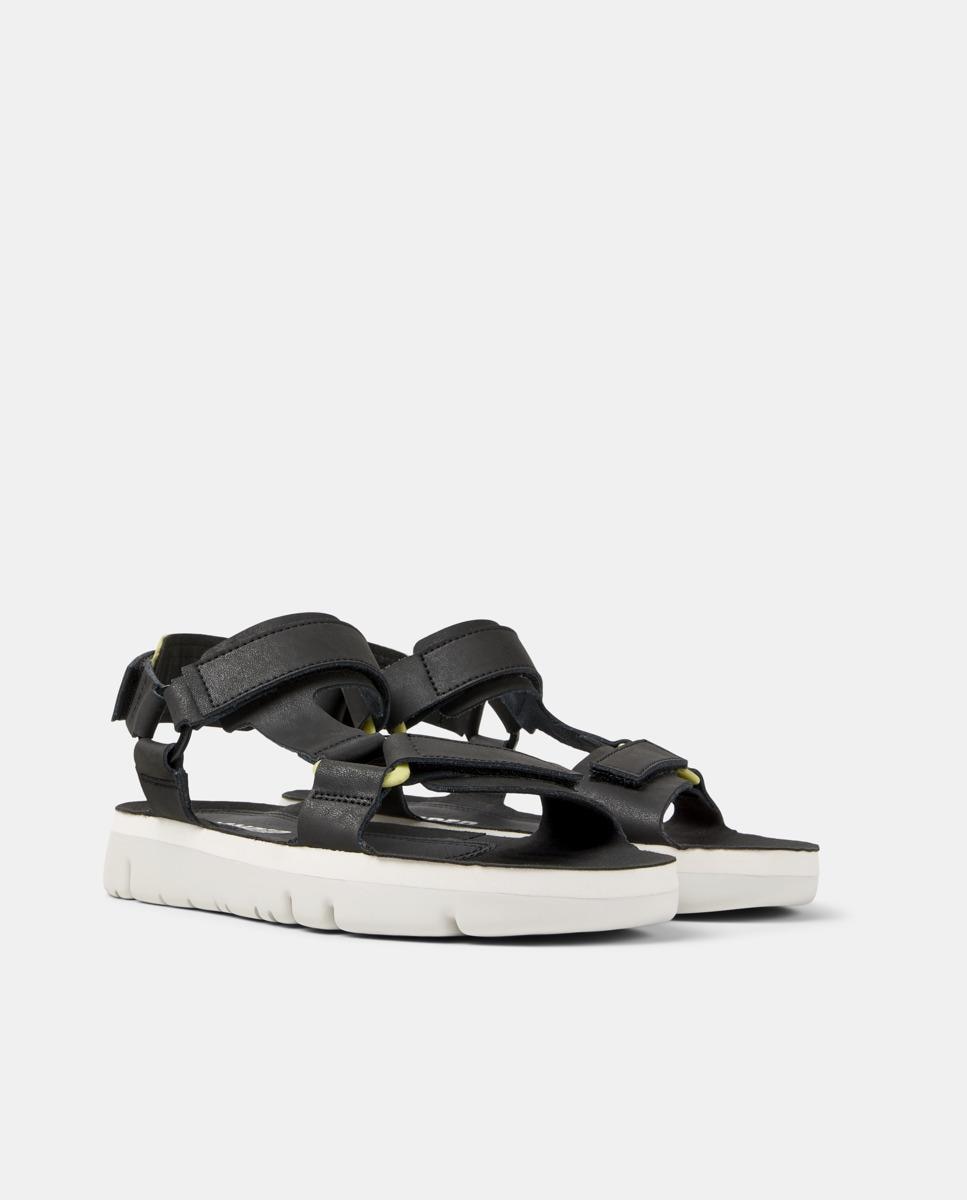 Sandálias Oruga com Velcro Preto-5