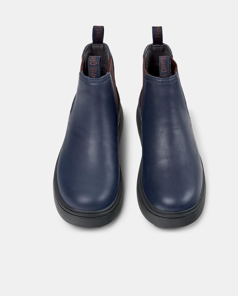 Botas Infantil de Pele Norte Camper Azul-marinho-2