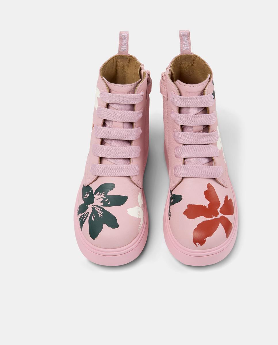 Botins Norte Twins com Atacadores Rosa-2