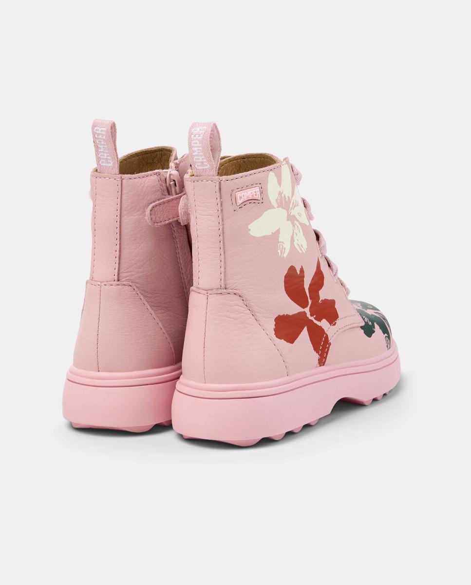 Botins Norte Twins com Atacadores Rosa-4