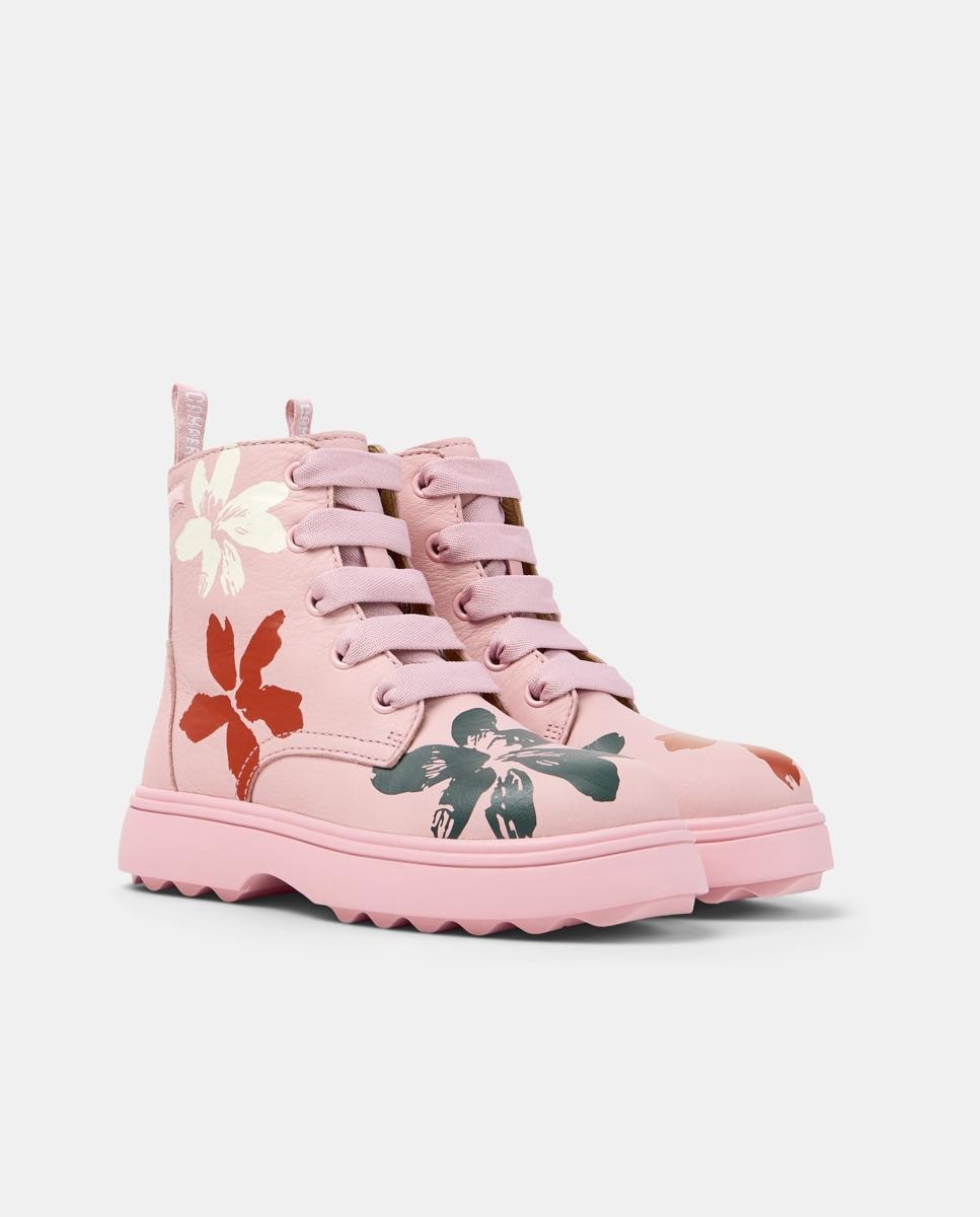 Botins Norte Twins com Atacadores Rosa-6