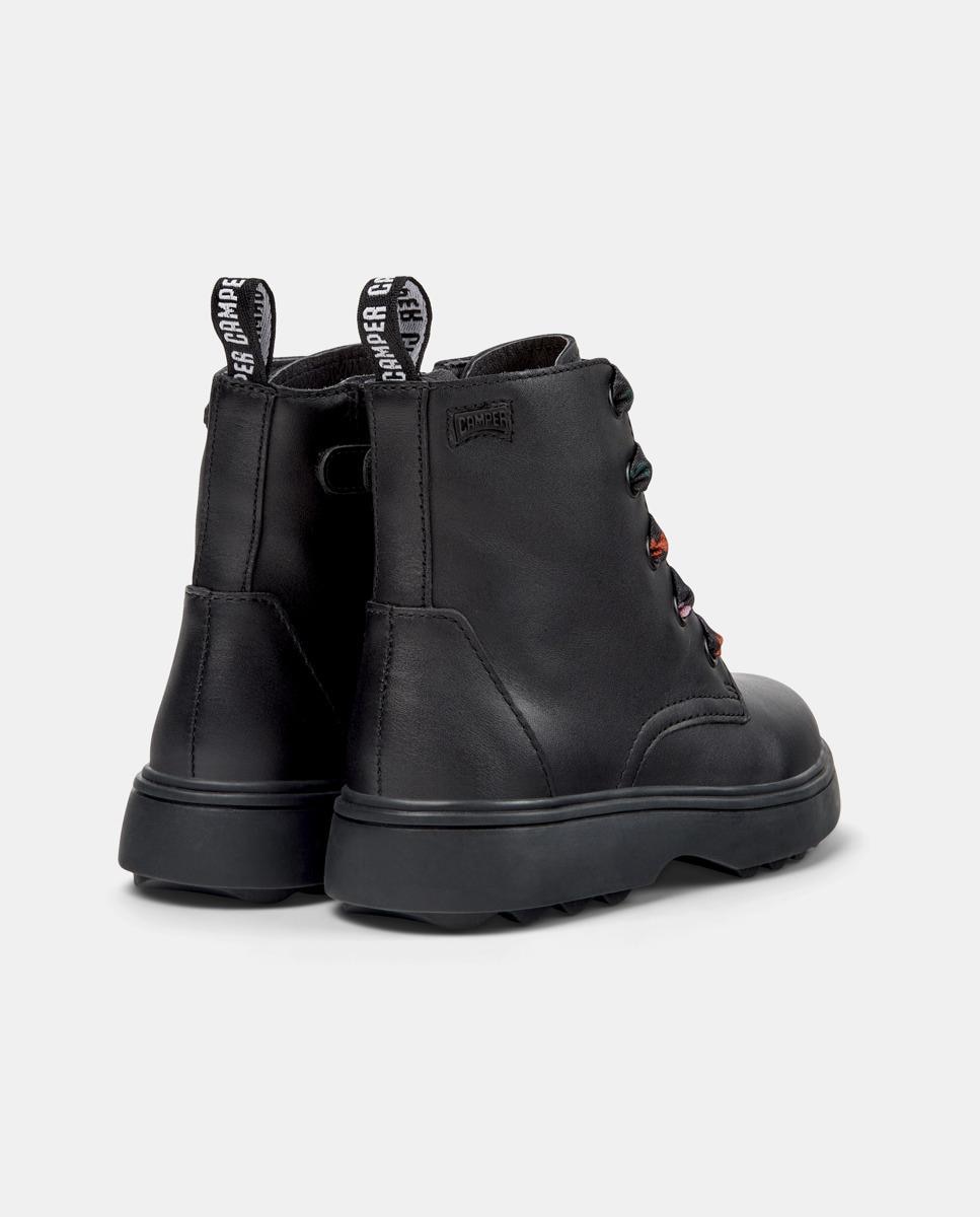 Botas Infantil de Pele Norte Camper Preto-3