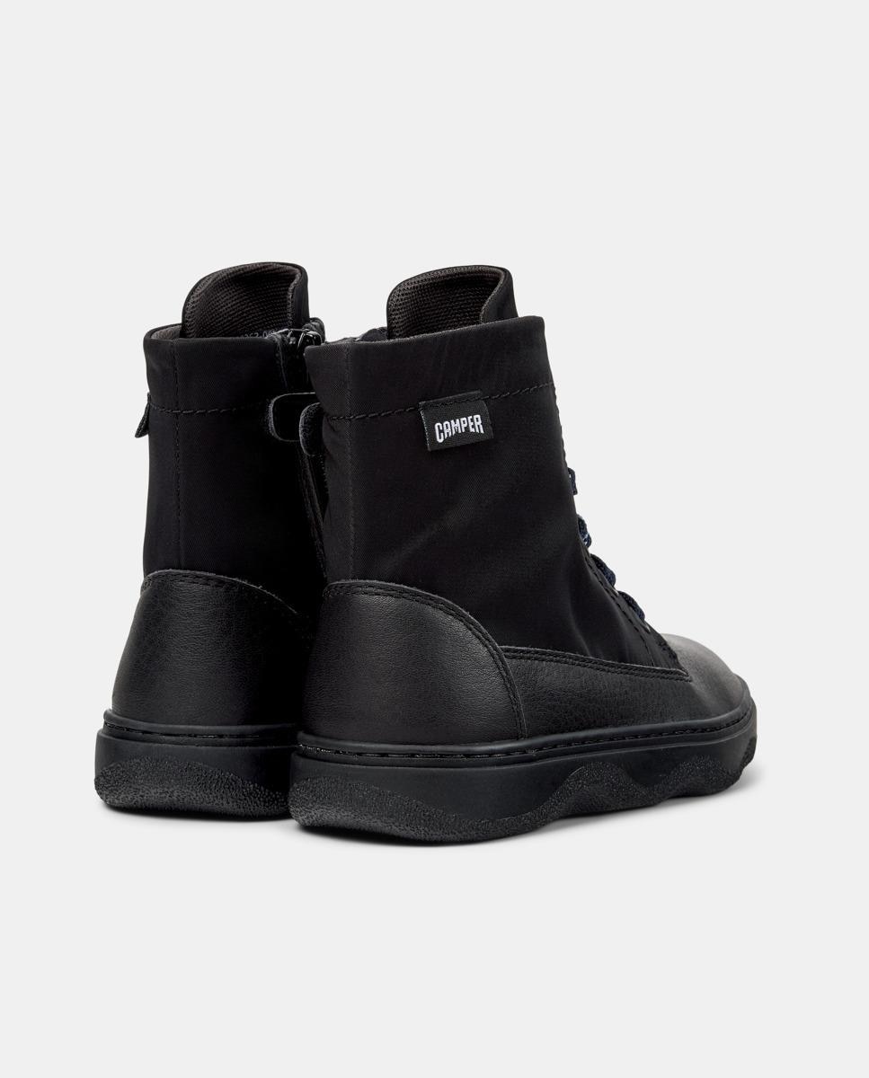 Botas Infantil Kiddo com Atacadores Camper Preto-3