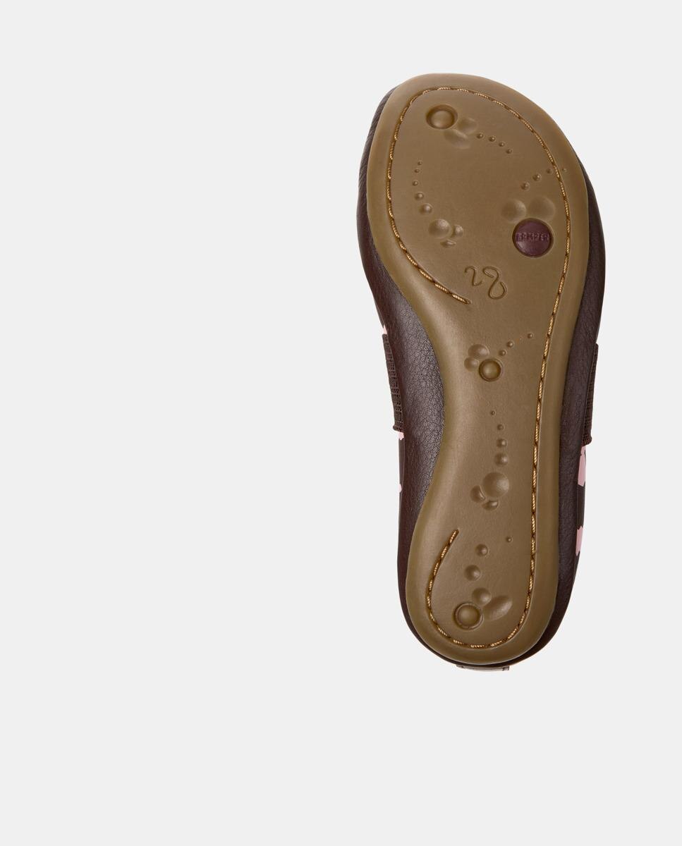 Bailarinas de Pele Right Twins Rosa/Chocolate-4