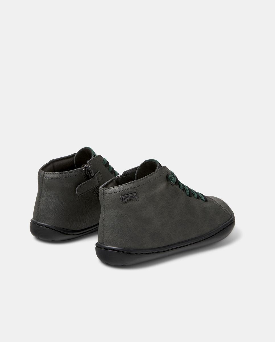 Sapatilhas de Pele Peu Cami Cinzento-escuro-3