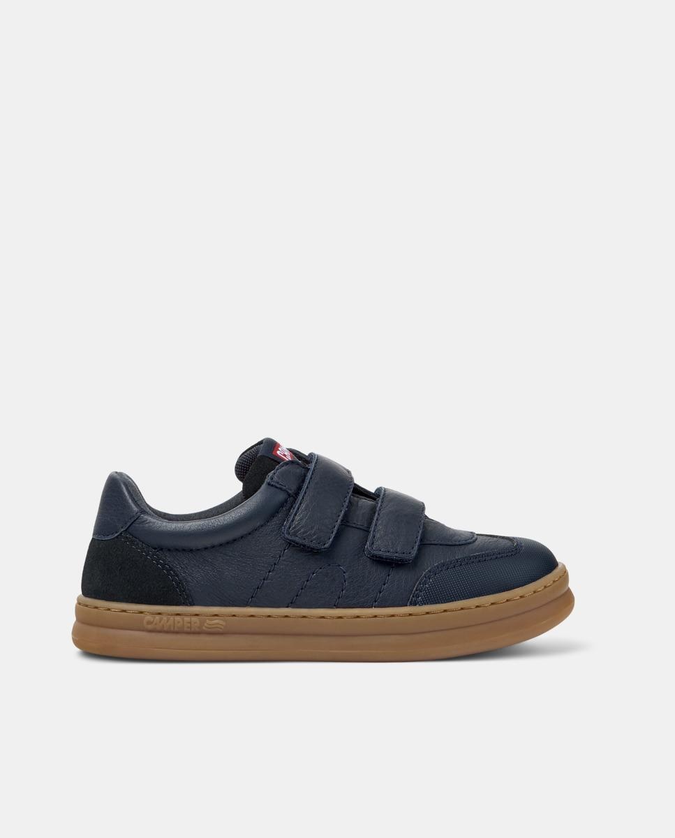 Sapatilhas de Pele Infantil Runner Four Camper Azul-escuro-1