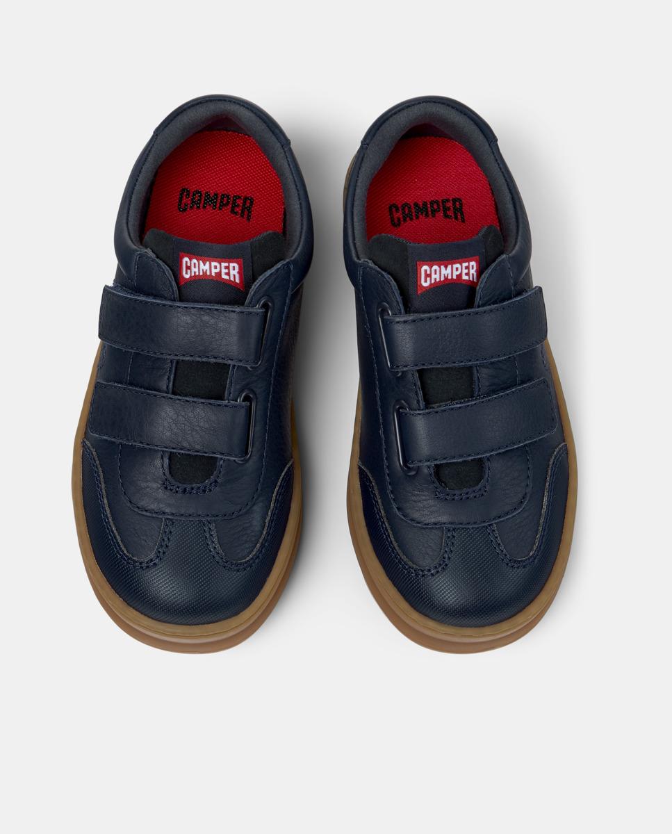 Sapatilhas de Pele Infantil Runner Four Azul-escuro-2