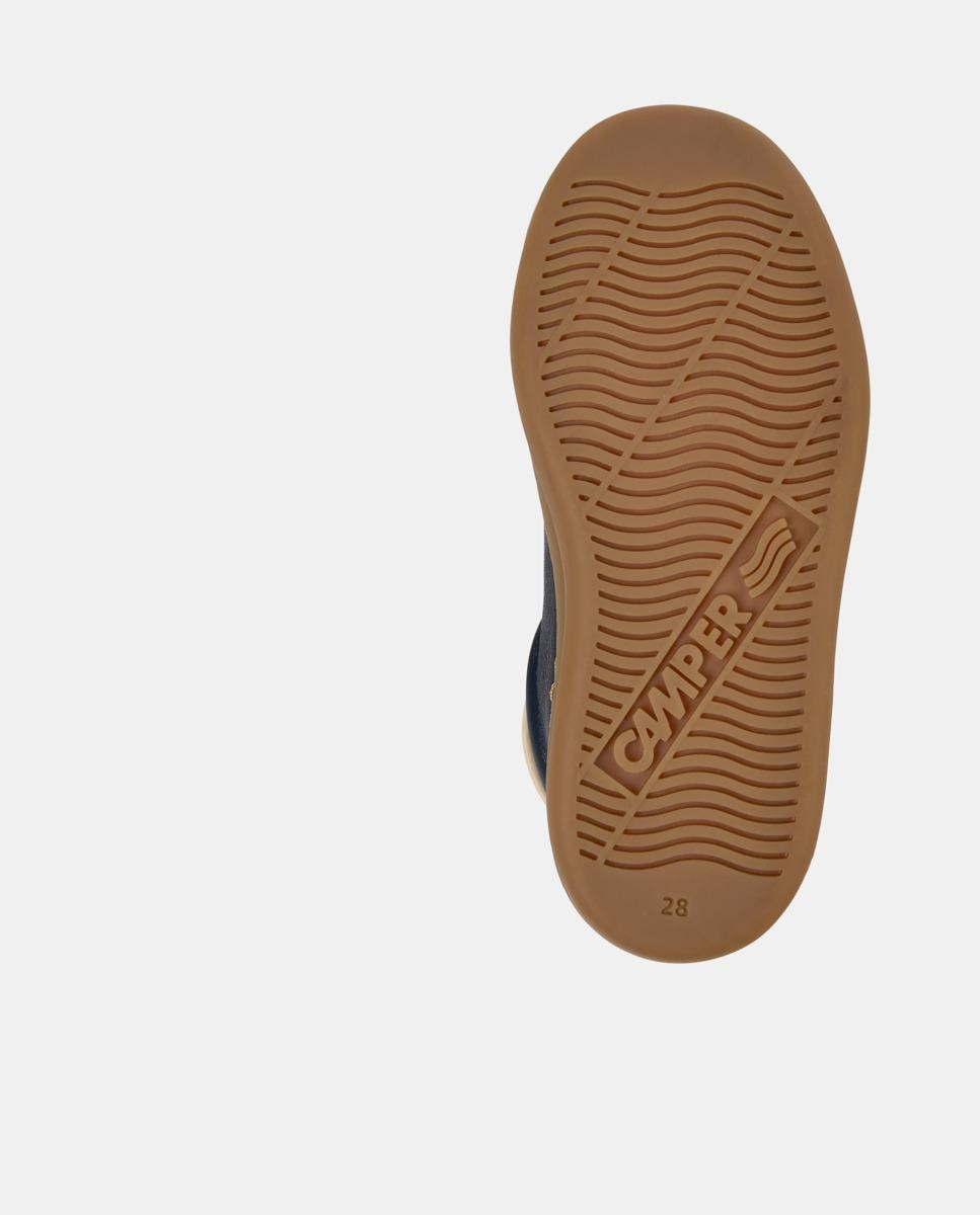 Sapatilhas de Pele Infantil Runner Four Azul-escuro-4