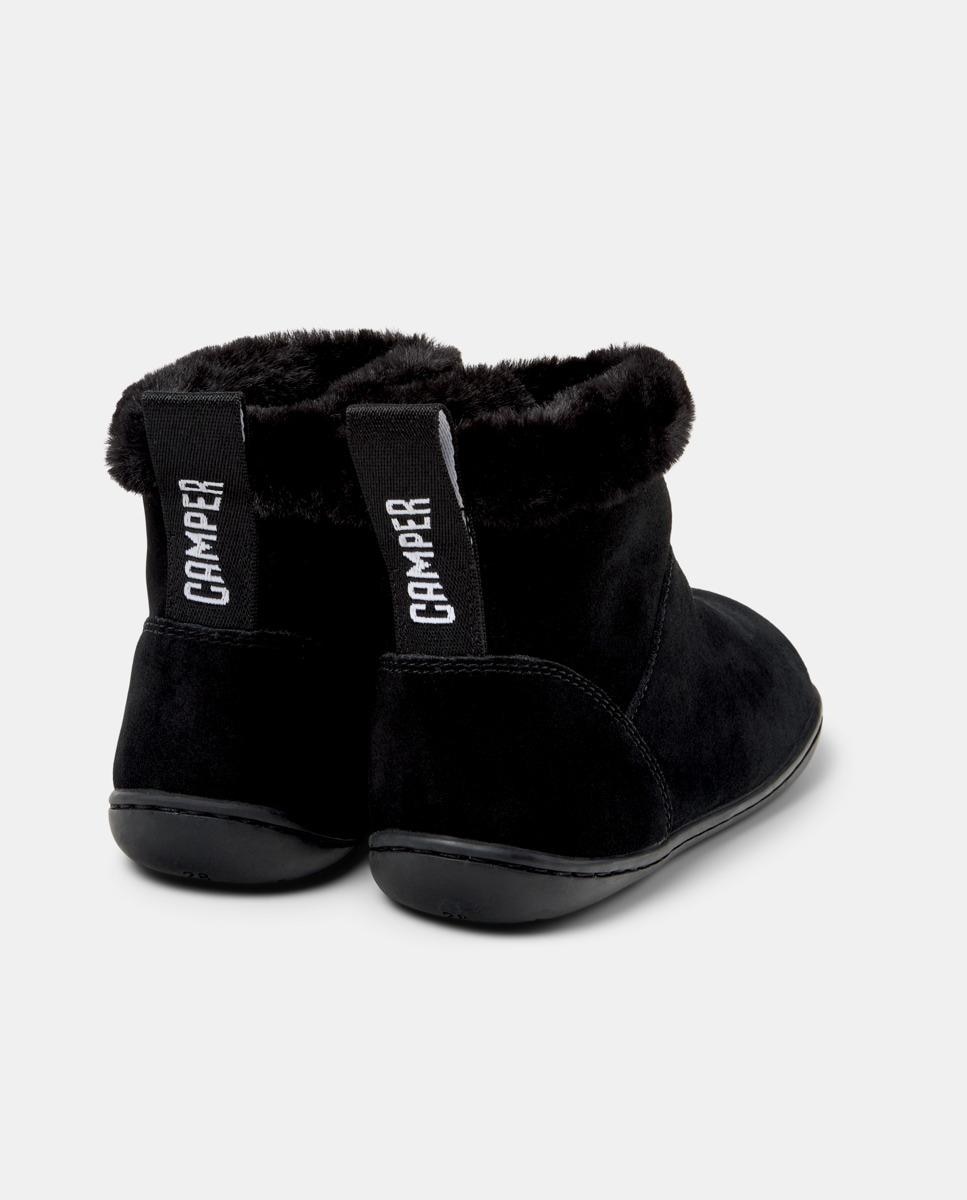 Botins Infantil Peu Cami de Pele Camper Preto-3