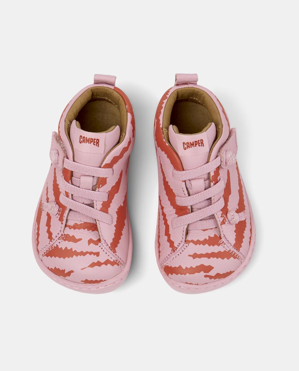 Sapatilhas de Pele Peu Cami Twins Camper Rosa-claro-2