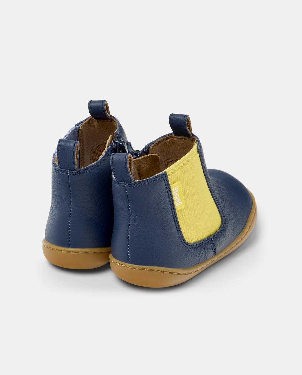 Botins Infantil Tws Twins de Pele Camper Azul-3