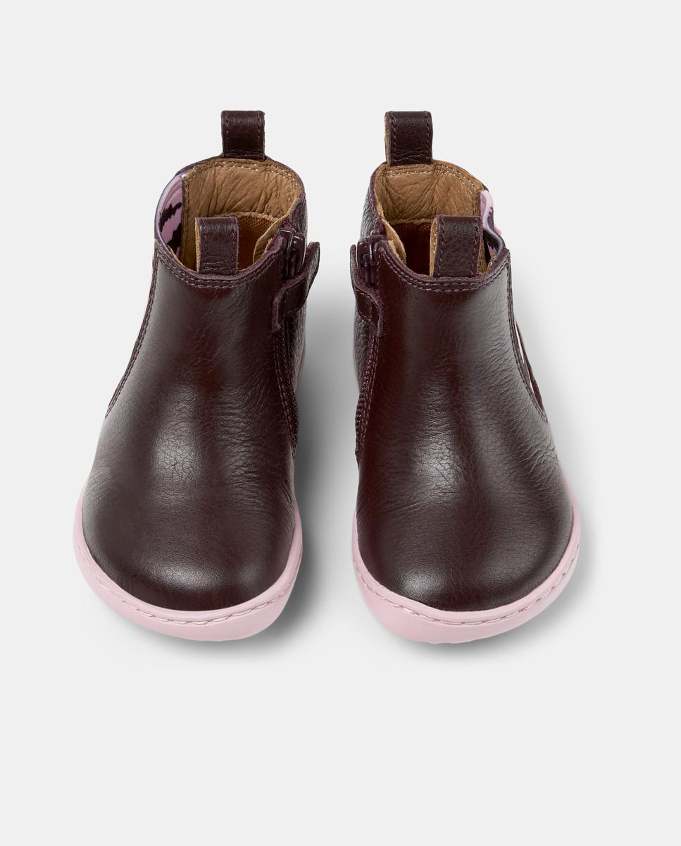Botins Infantil Tws Twins de Pele Camper Bordeaux-2