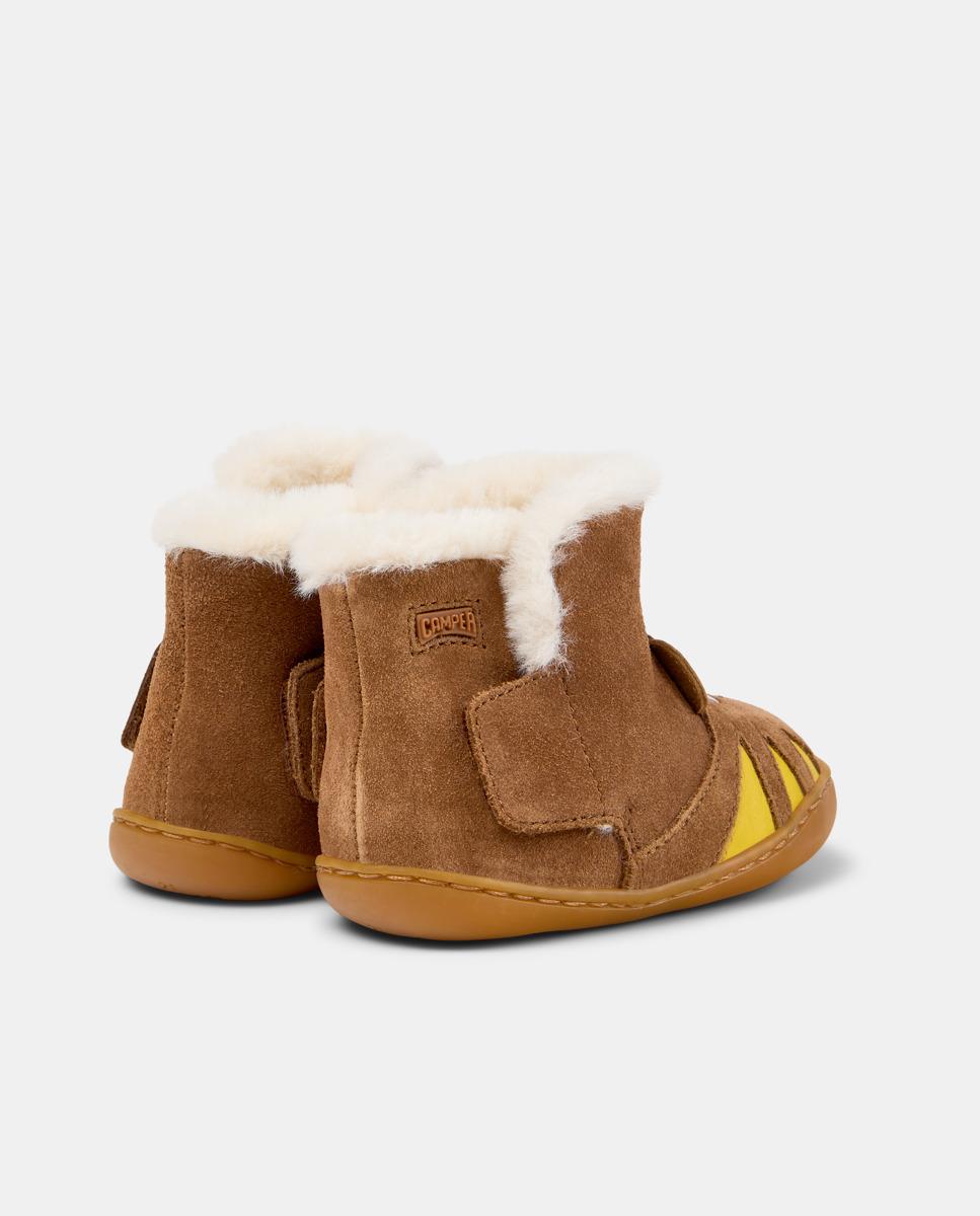Botas de Pele Peu Cami Camper Castanho-3