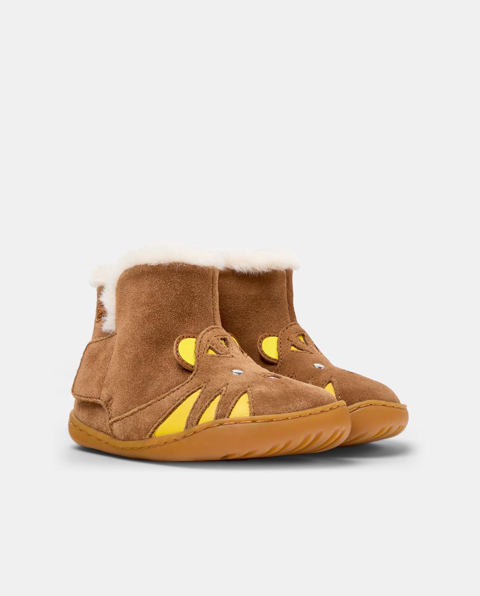 Botas de Pele Peu Cami Camper Castanho-5