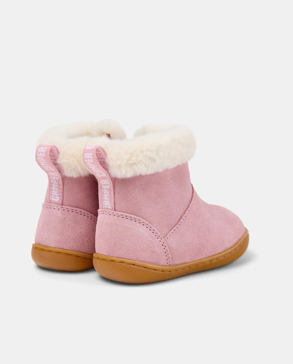 Botas de Pele Peu Cami Camper Rosa-claro-3