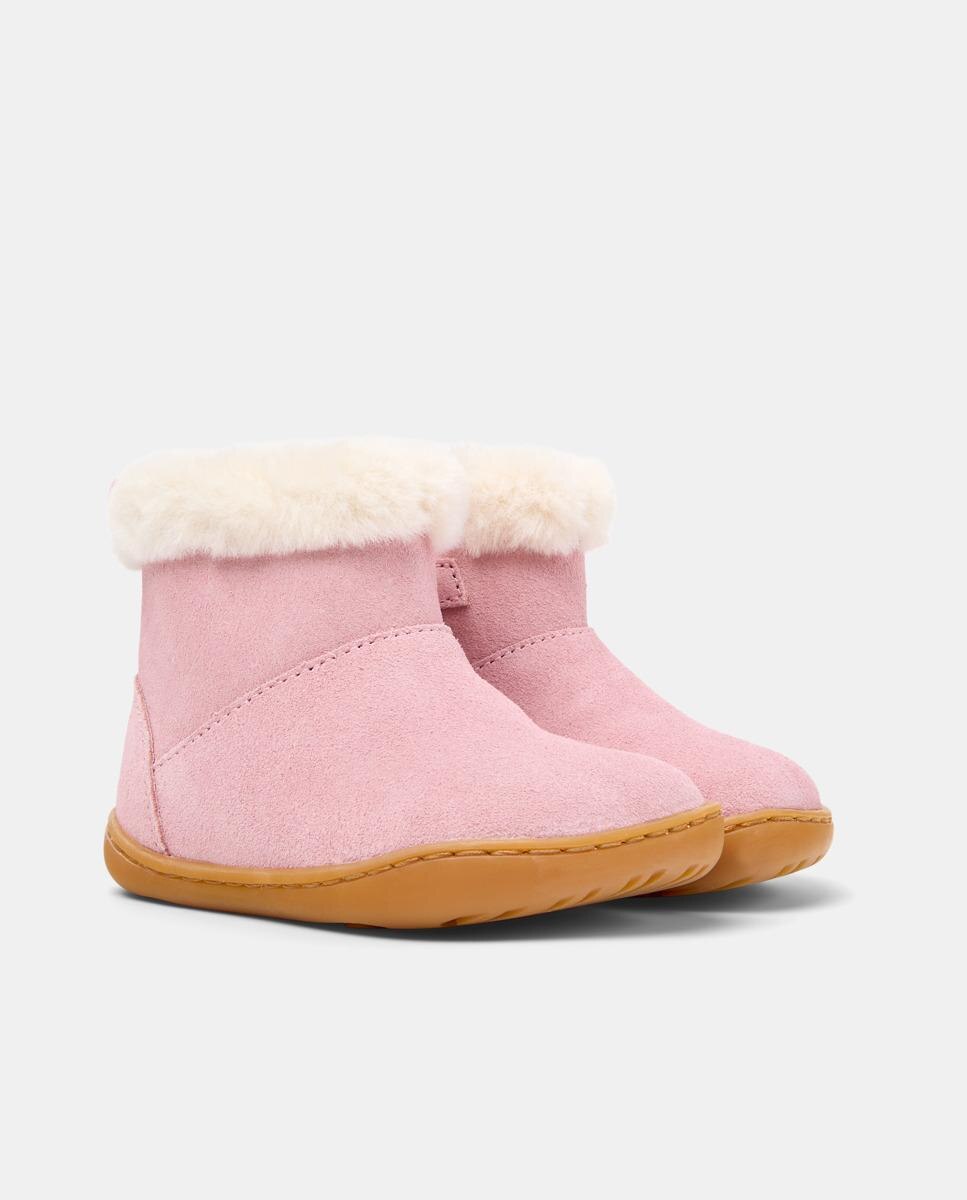 Botas de Pele Peu Cami Camper Rosa-claro-5