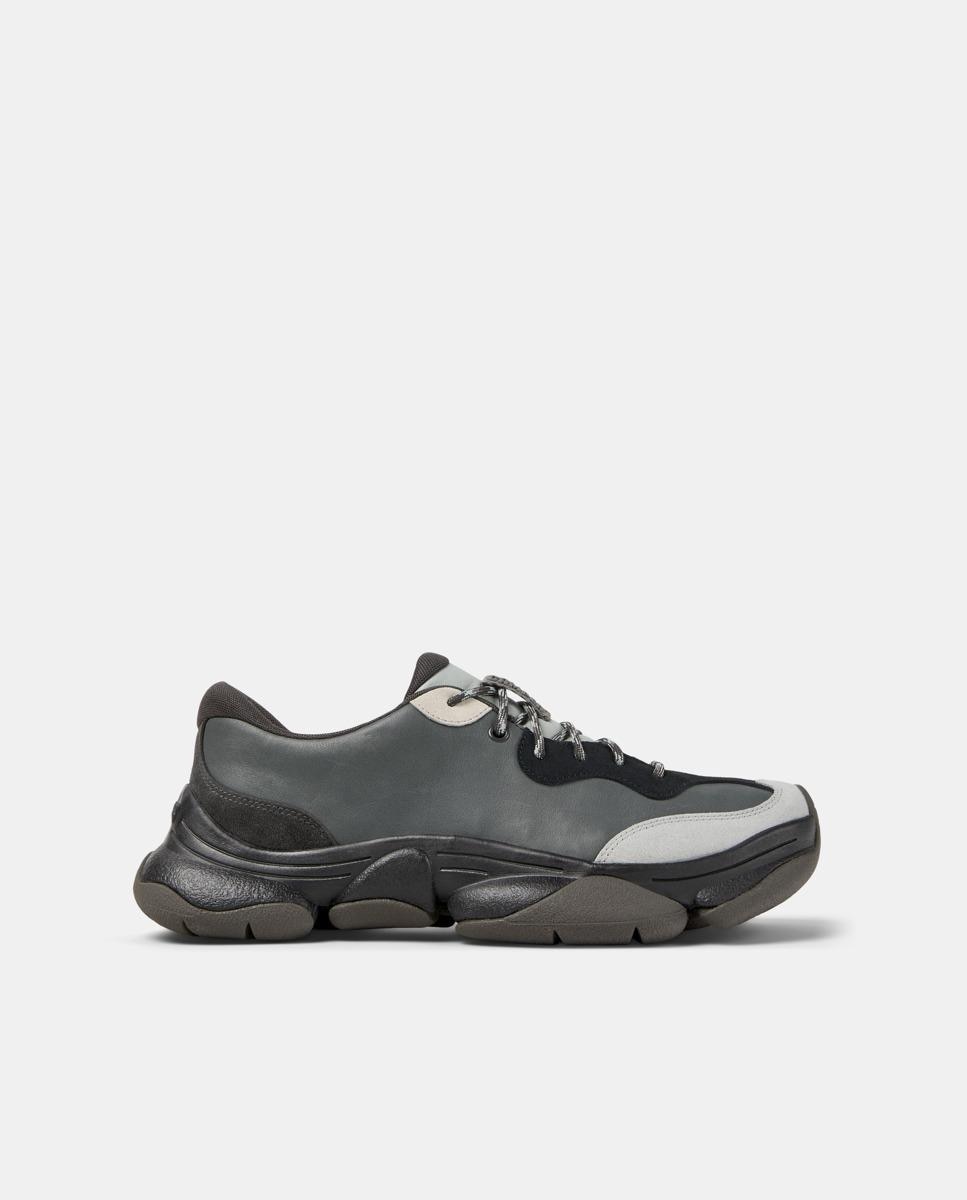 Sapatilhas de Pele Karst 2 Twins Cinzento / Preto-1