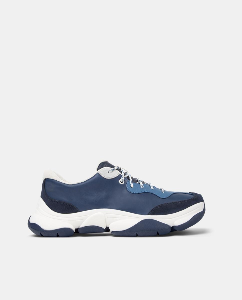 Sapatilhas de Pele Karst 2 Twins Azul / Branco-1
